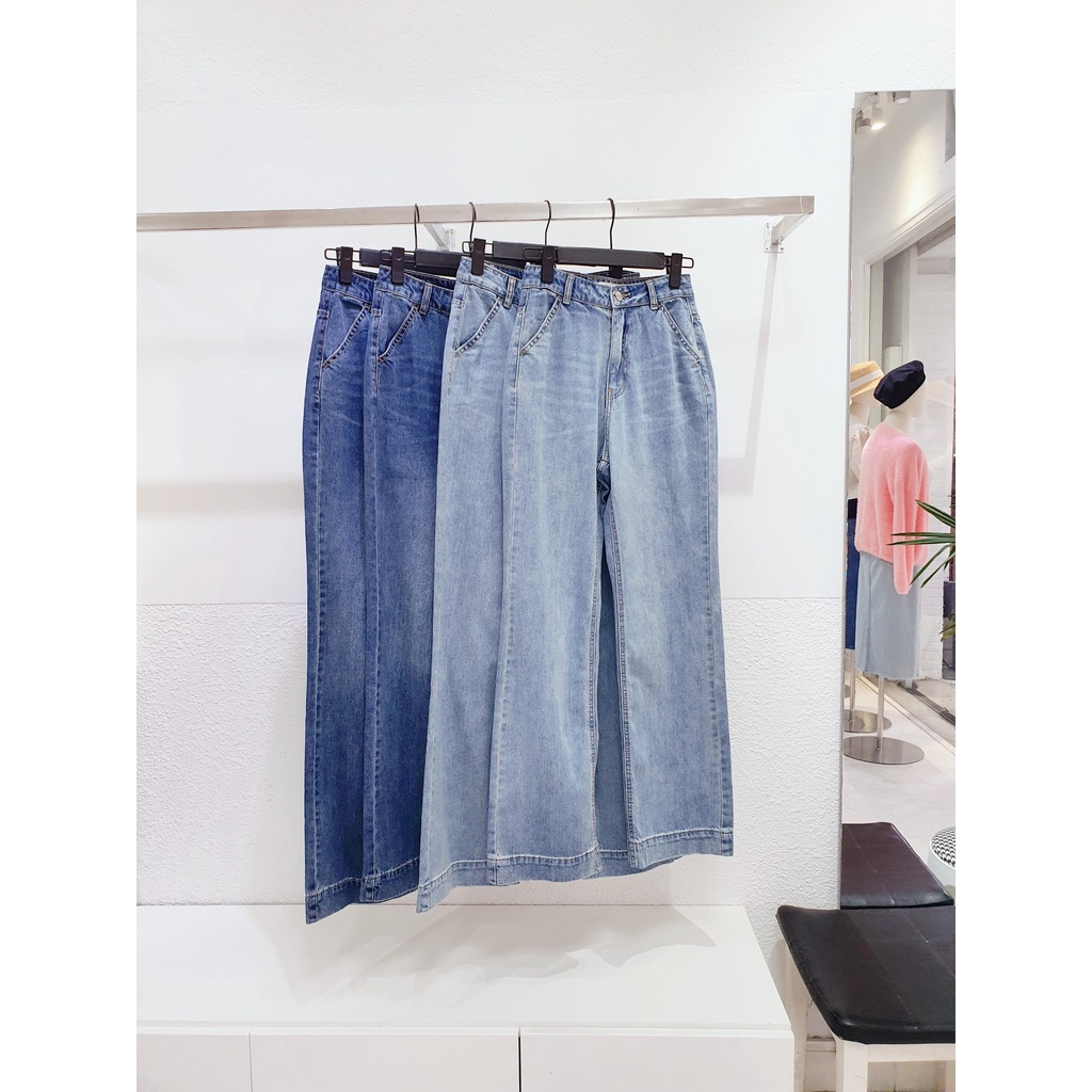 AfterBefore Jeans suôn dài loe nhẹ 2 màu