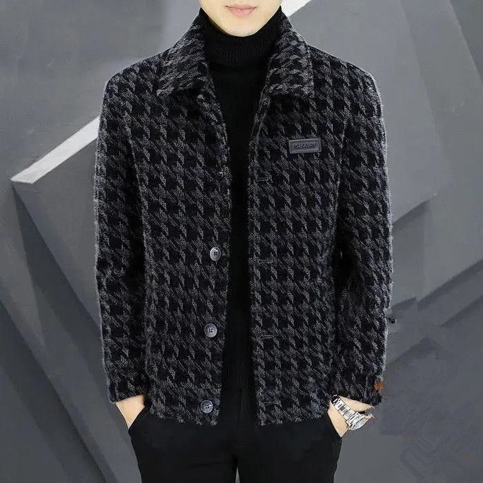 Áo Khoác adidasWoolen Thời Trang Thu Đông Hàn Quốc Cho Nam