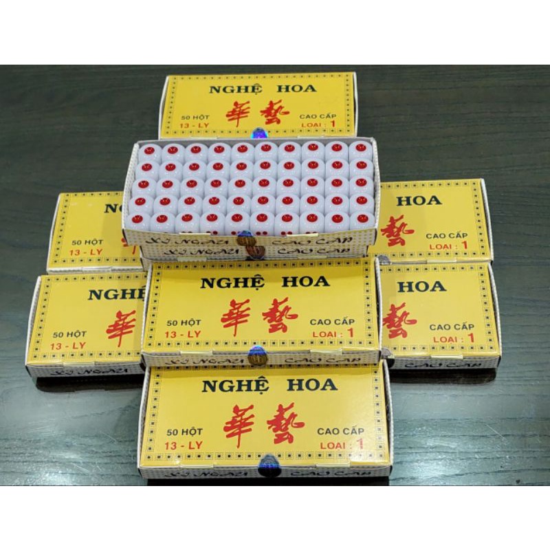 Hột xí ngầu NGHỆ HOA cao cấp loại 1 bao xịn sò/hột xí ngầu nghệ hoa chơi tài xỉu cá ngựa/1 hột