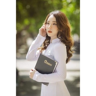 Áo dài may sẵn lụa cao cấp