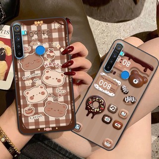 Ốp lưng Realme 5 / REALME 5I / Realme Q / REALME 5 Pro / REALME C3 gấu xanh đỏ ốp gấu cute bo viền