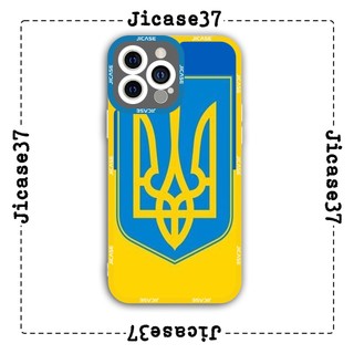 Ốp lưng iphone và samsung xiaomi oppo cạnh vuông Jicase logo ukraine 