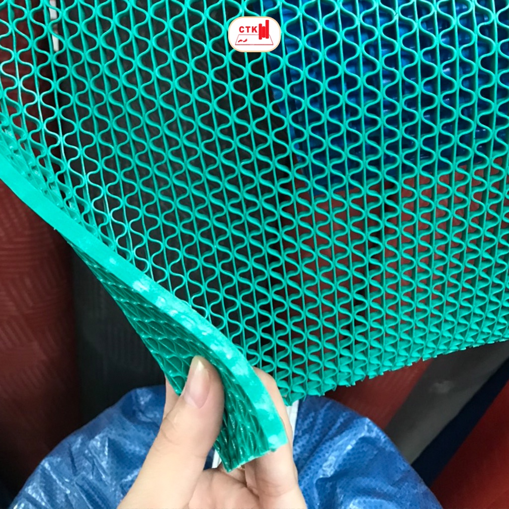 Thảm nhựa trải sàn chống trơn, thảm lót sàn nhà tắm hoa văn sóng 120x 50cm, 90x 50cm