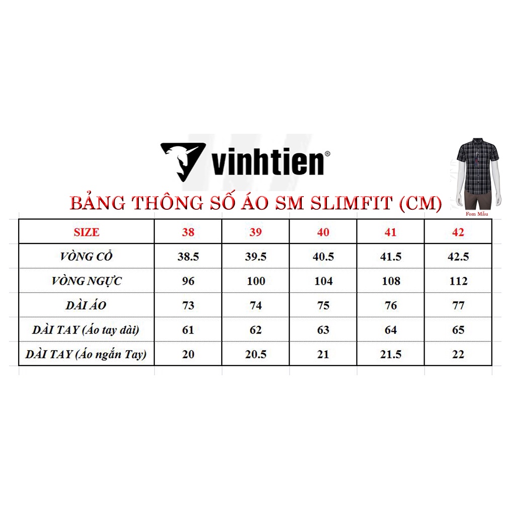 Áo Sơ Mi Dài Tay Bambo Dáng Slimfit Vĩnh Tiến G845