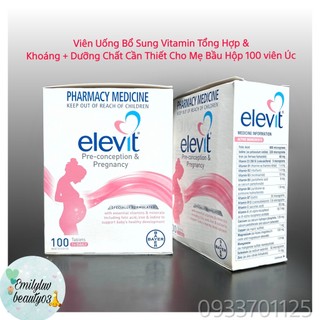 Vitamin tổng hợp cho mẹ bầu Elevit Úc 100 viên
