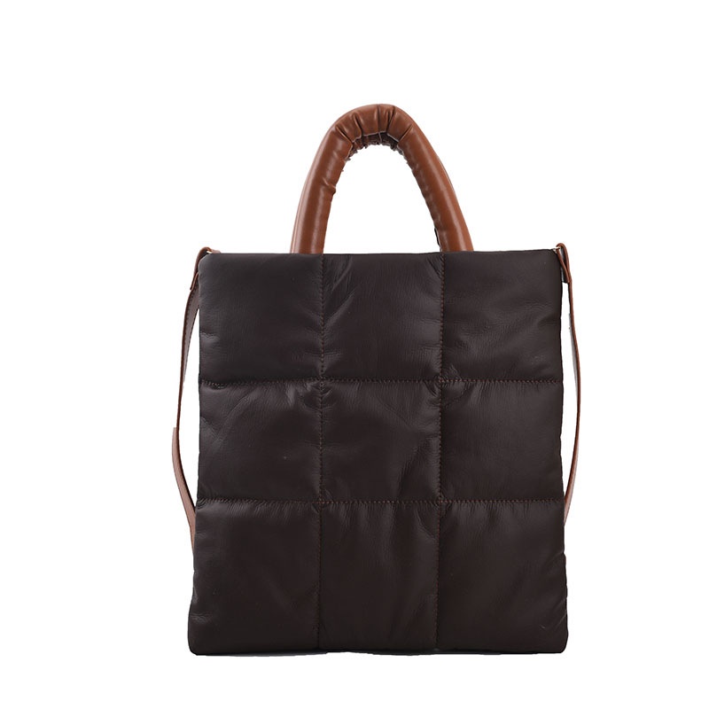 Túi Đeo Vai Bằng cotton Sức Chứa Lớn Họa Tiết Kẻ Sọc Cho Nữ