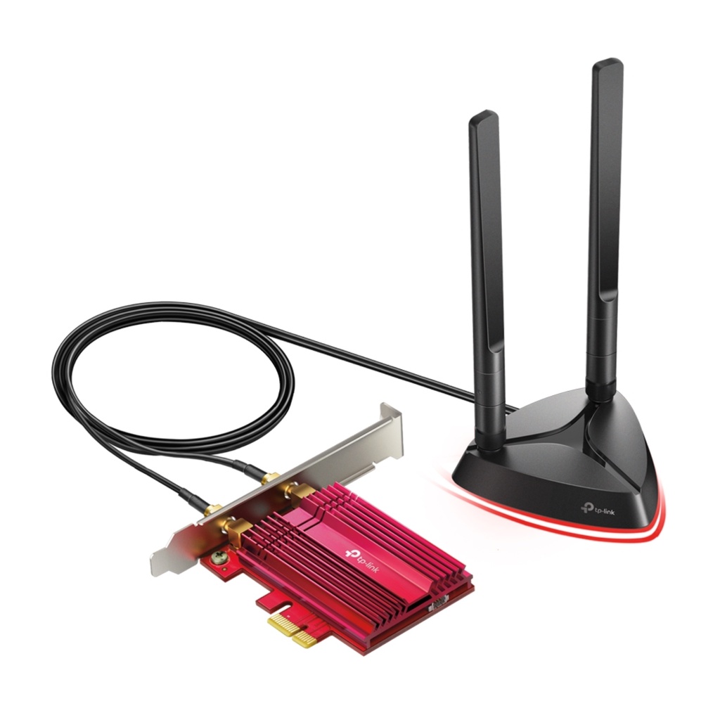 [Chính Hãng] Card WiFi TP-Link PCIe TX3000E WiFi 6 Bluetooth 5.2 Băng Thông AX3000 Anten Rời