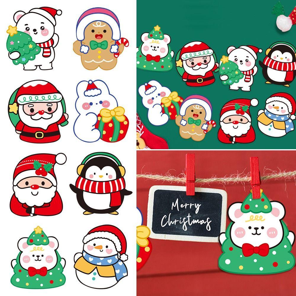 Set 5 Tấm Thẻ Bài Chúc Mừng Giáng Sinh Dễ Thương Xinh Xắn