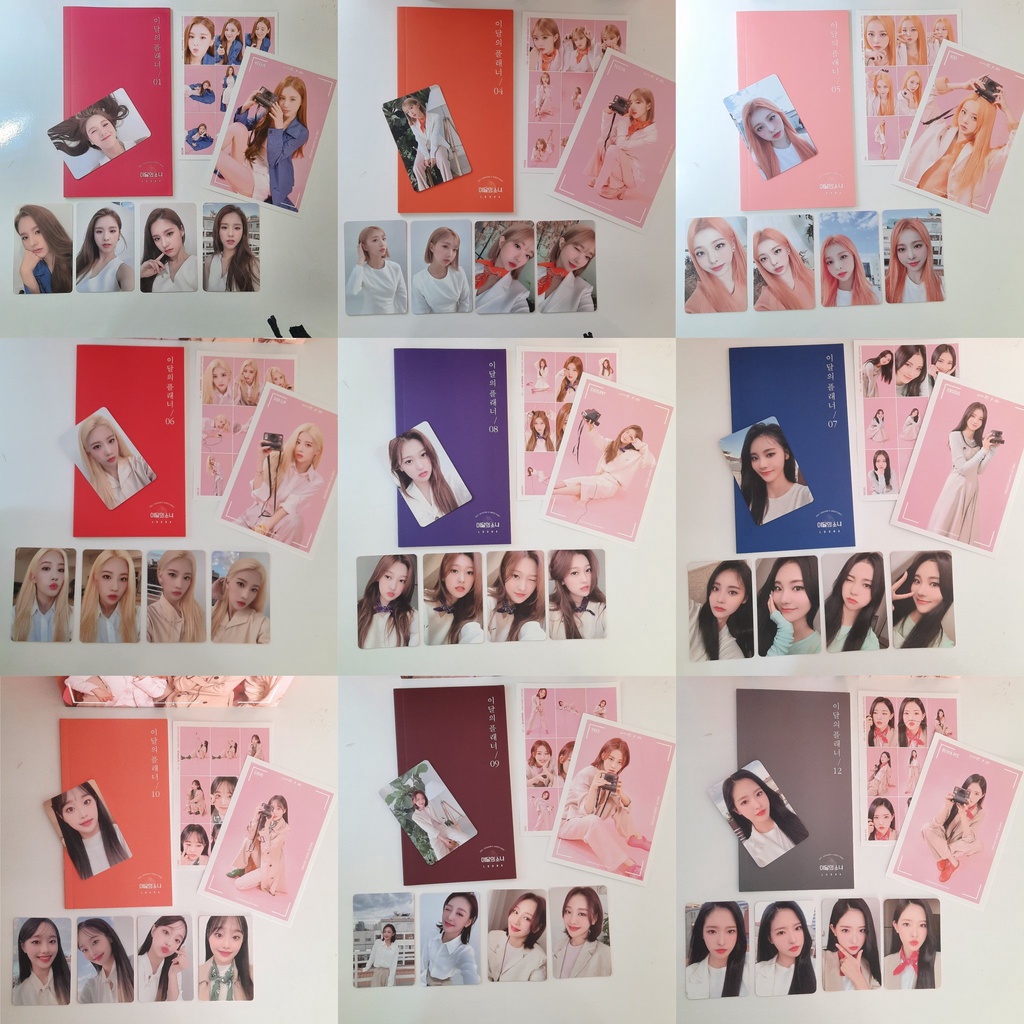 Ảnh photocard official Loona season greetings 2021 album card Flip that So What Heejin Chuu Yves Hyunjin yyxy Yeojin