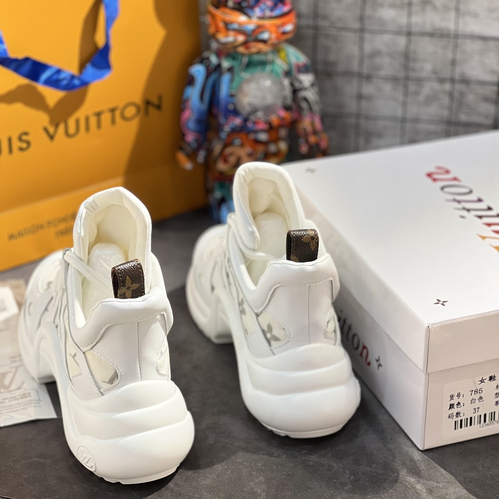 Giày Thể Thao LV Archlight Trainers 'White'. Giày Nữ LV Archlight Trắng.