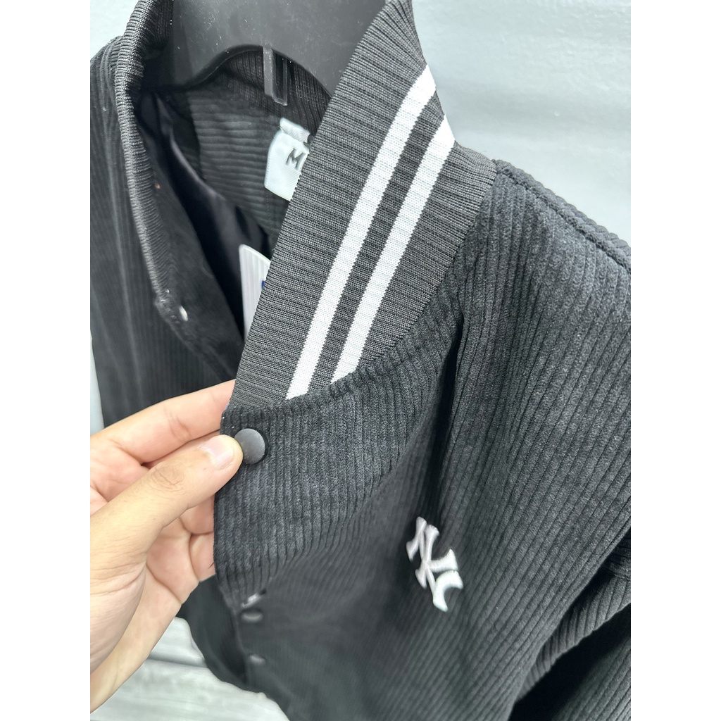 Áo Khoác Bomber MLB Vải Nhung Gân Full 3 Màu Siêu Hot