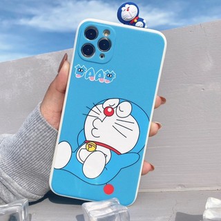 Ốp Lưng Silicon Màu Bảo Vệ Camera Doraemon ( Kèm Hình Thú )