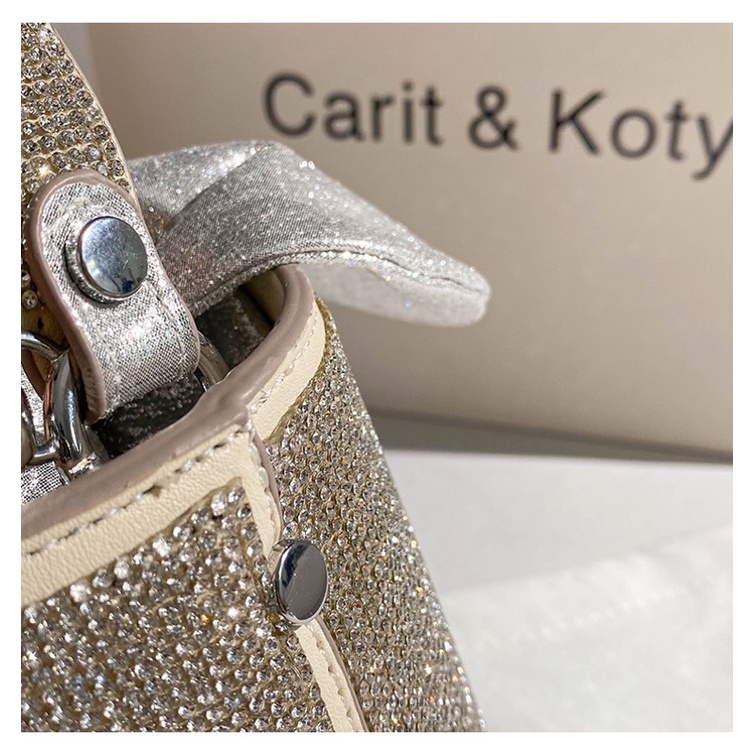 N210-Carit Koty túi xô đính đá cao cấp mang phong cách Retro