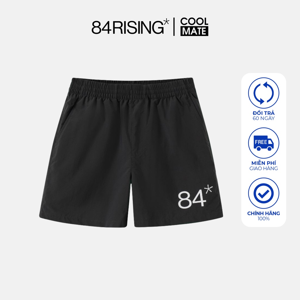 Quần short gió 84* - Xám đen - 84RISING