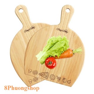 Thớt gỗ cao su chopchop hình quạt gỗ đức thành 01581