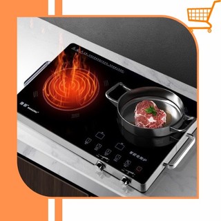 Bếp Hồng Ngoại Đôi SHACHU Cảm Ứng mặt kính chịu lực, Công Suất 3000W, bếp hồng ngoại đôi sử dụng mọi loại nồi- BH 12T