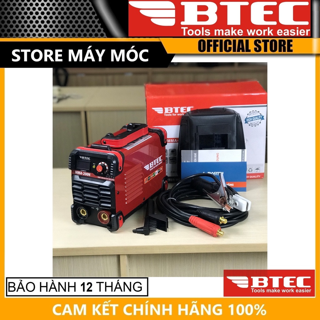MÁY HÀN INVERTER BTEC MMA-200N- HÀNG CHÍNH HÃNG