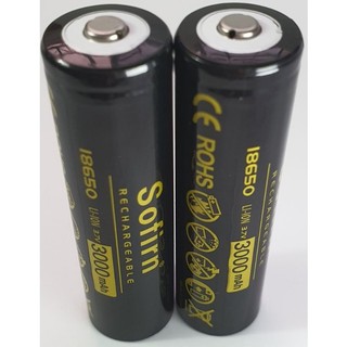 Pin sạc 18650 Sorfirn đầu lồi chính hãng dung lượng 3000mah
