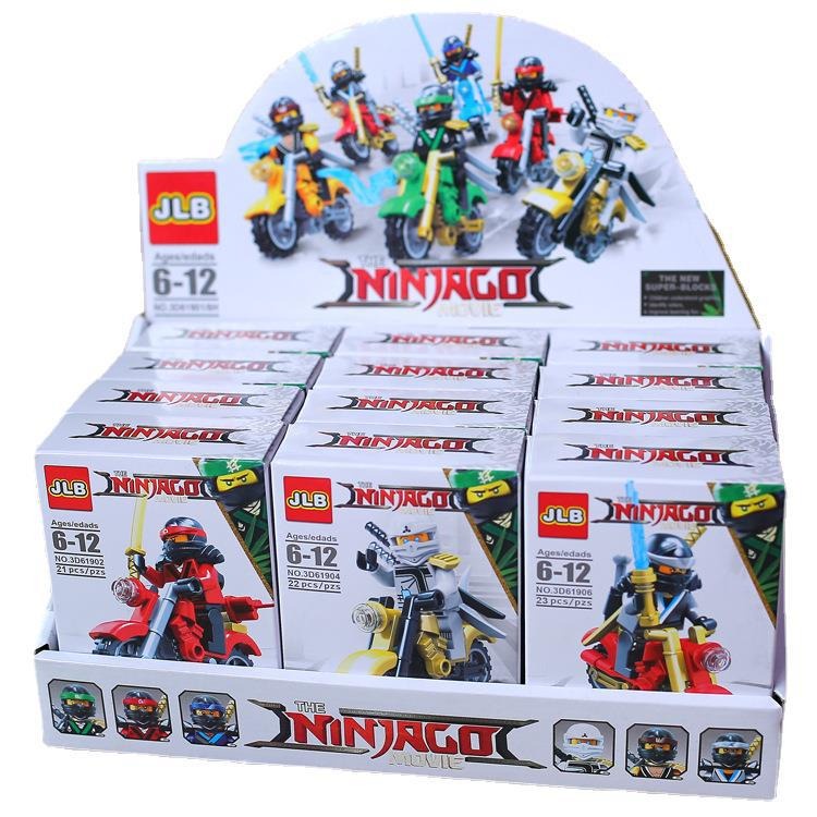 Lego Ninja đi xe moto Lego Khủng Long Lắp Ráp Xếp Hình Hộp Lego Noxe Knight