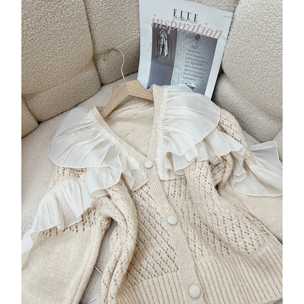 SET LEN CARDIGAN BÈO ĐUÔI CÁ - LEN 30