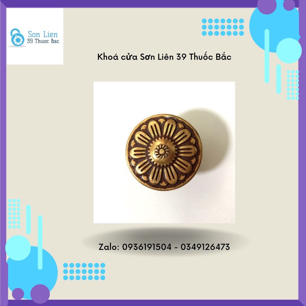 NÚM TỦ CÁNH HOA 002 CHẤT LIỆU ĐỒNG