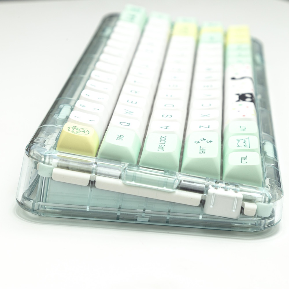 135 Phím Weird Cat Keycaps QSA Profile hoạt hình dễ thương PBT Dye Sub Bàn phím cơ học Keycap