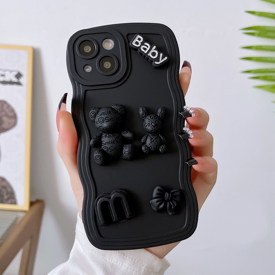 Ốp Điện Thoại Silicon Dẻo Hình Gấu iPhone 14 13 11 12 Pro MAX Mini 6 6s 7 8 Plus 7plus 8plus 6plus 7 + 8 + X XR XS MAX 14Pro