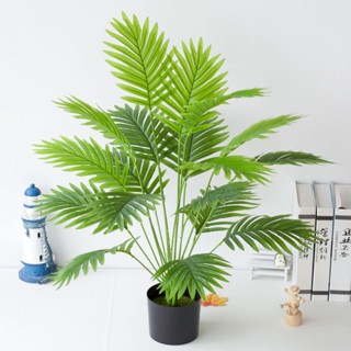 Cây cau lớn 18 lá VI056 (cao 83cm), cây giả trang trí ( không kèm chậu)