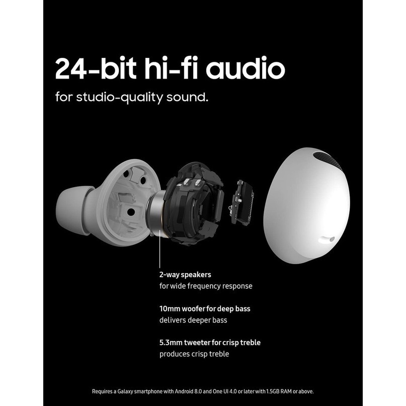 SAMSUNG Tai Nghe Bluetooth Không Dây AKG Galaxy Buds2 Pro TWS Chống Tiếng Ồn Có Mic Kèm Hộp Sạc