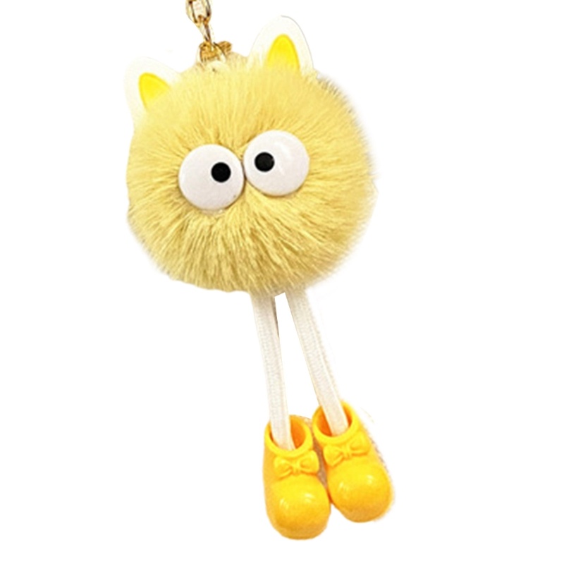 Móc Khóa Hình Thú Nhồi Bông Mềm Mại Dễ Thương Trang Trí Ba Lô