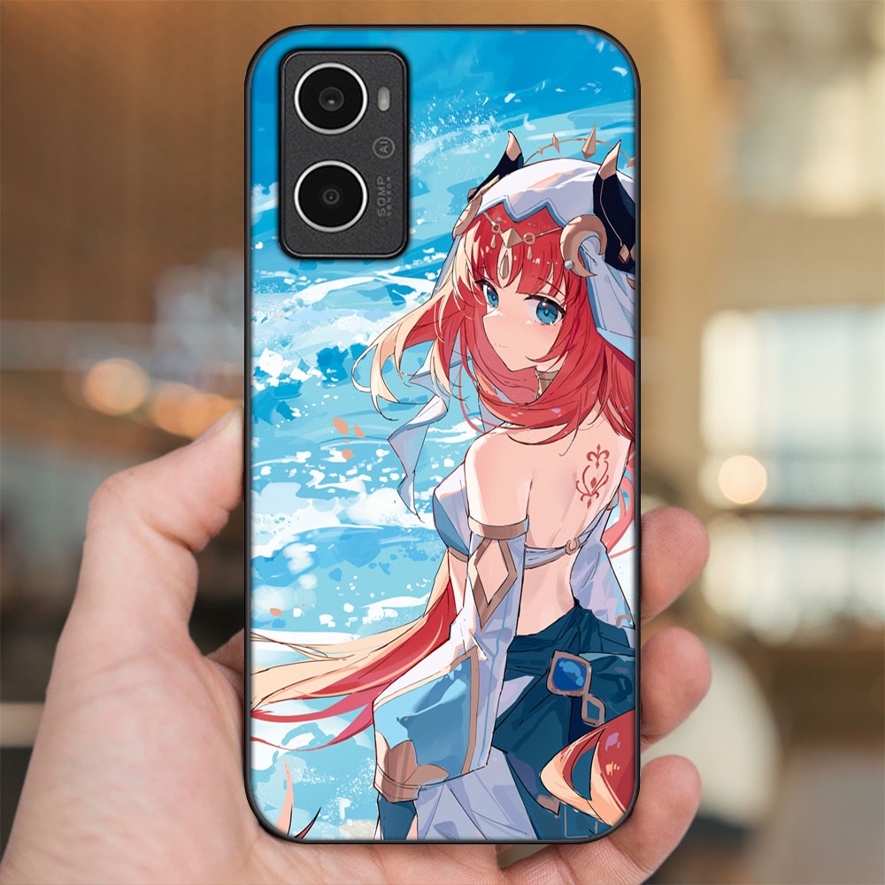 Ốp lưng Oppo A96 4G viền đen in hình Nilou Genshin Impact