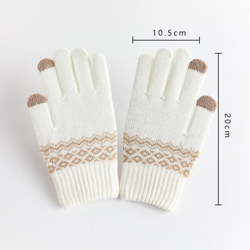 Găng Tay Len Nhung Hở Ngón Chống Lạnh Giữ Ấm Mùa Đông Cho Nam Nữ ruiyan JP6