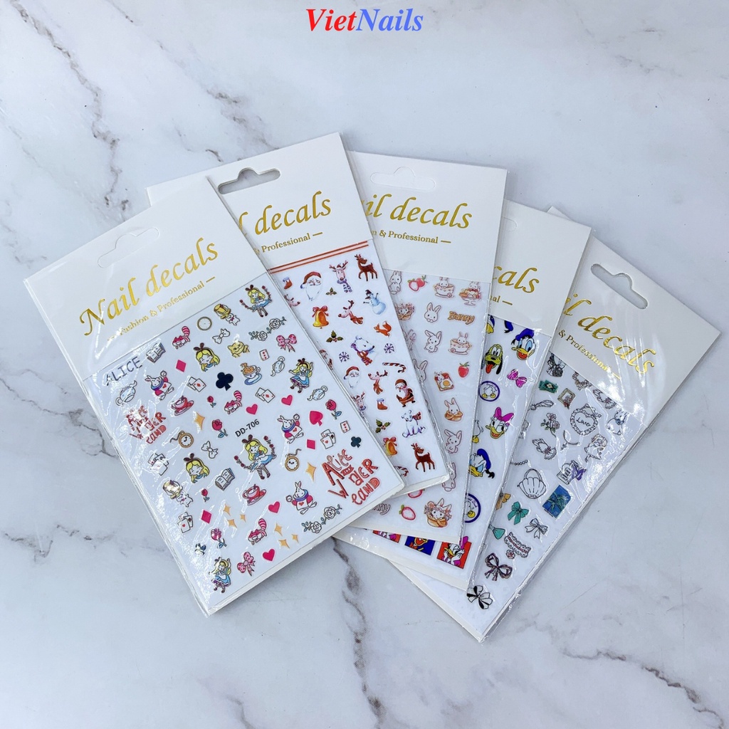 Sticker Dán Móng Noel Mới Nhất 2022 Hình Dán Trang Trí Móng Nail