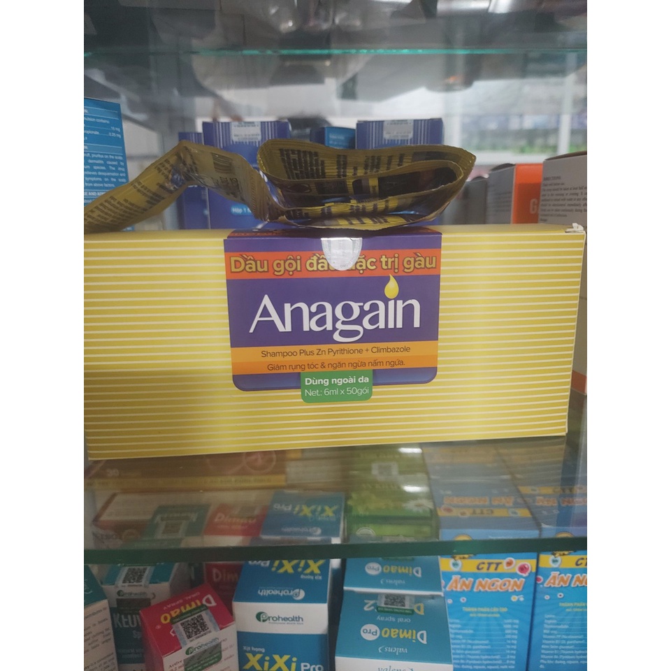 Dây 10 gói Dầu gội sạch Gàu Anagain