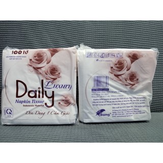 Khăn giấy ăn Daily bịch 100 tờ
