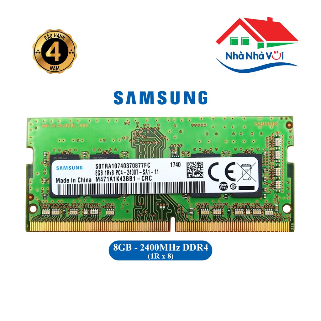 RAM Laptop Samsung 8GB Bus 2400 DDR4 - Bảo Hành 4 Năm