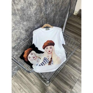 Áo Phông Cộc Cô Gái Tóc Vàng