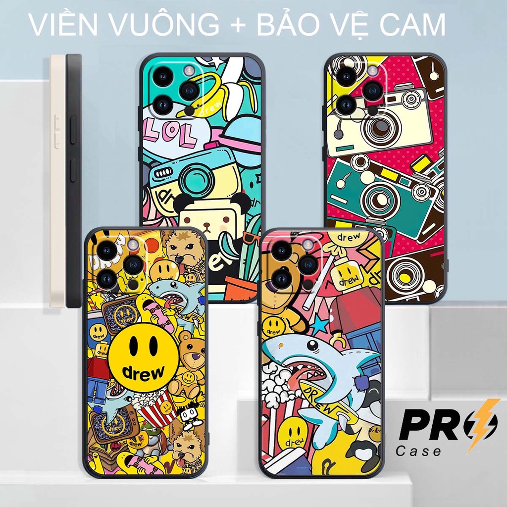 Ốp lưng TPU Viền vuông Iphone 12/ 12 Mini/ 12 Pro/ 12 Pro Max hình Drew Sark,Drew LOL