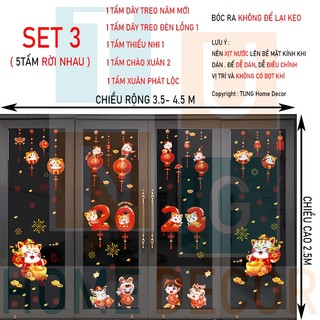 Decal tết trang trí năm 2023 set tết 3