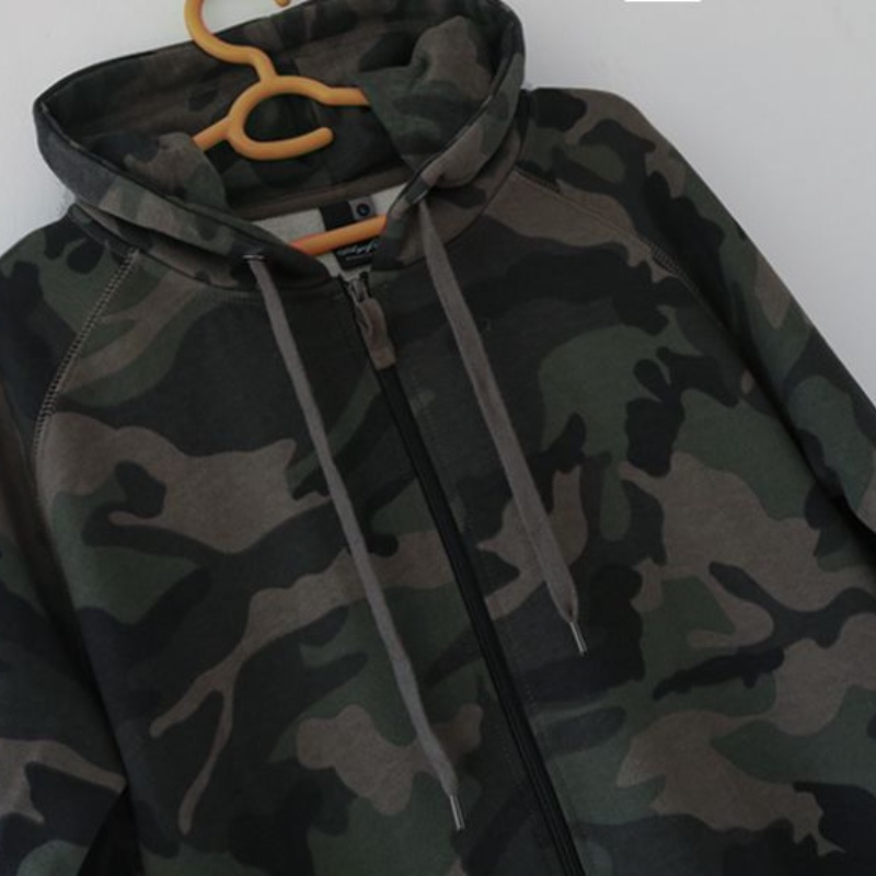 IELGY Áo Khoác Hip Hop Họa Tiết Rằn Ri Có Mũ Trùm Cá Tính Theo Phong Cách Âu Mỹ Dành Cho Nữ