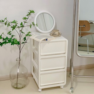 Tủ đựng đồ dùng đầu giường màu trắng sữa, tab đầu giường siêu xịn sang
