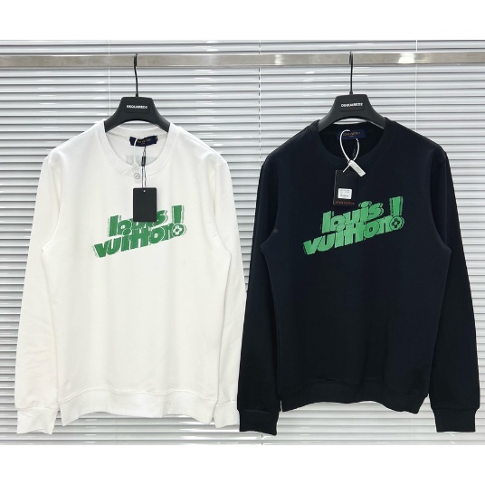 Áo nỉ Sweater in chữ nổi L. V ,chất cotton siêu đẹp