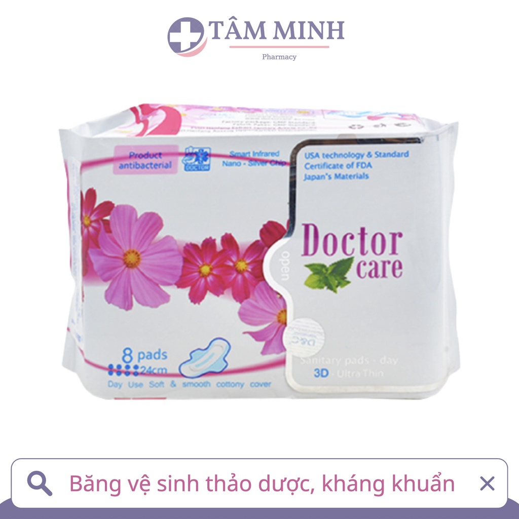 BĂNG VỆ SINH DOCTOR CARE KHÁNG KHUẨN THE MÁT DỄ CHỊU CHÍNH HÃNG MỸ