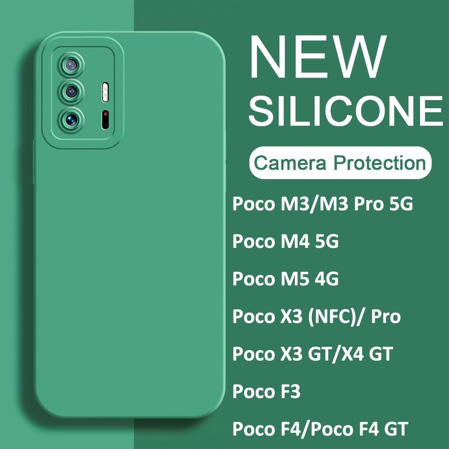 Ốp lưng Điện Thoại Silicon Bảo Vệ Camera Dành Cho Xiaomi Poco M3 M4 5G M5 4G X3 NFC X3 Pro X4 GT F3 F4 GT