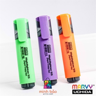 BÚT DẠ QUANG CAO CẤP MARVY 55 (13 MÀU)