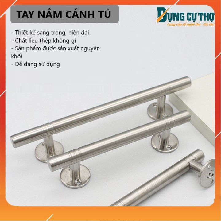 🔹 Tay Nắm Inox Cho Cửa Tủ Bếp, Tủ Áo, Ngăn Kéo - Hàng Dày Đặc - Kiểu 1