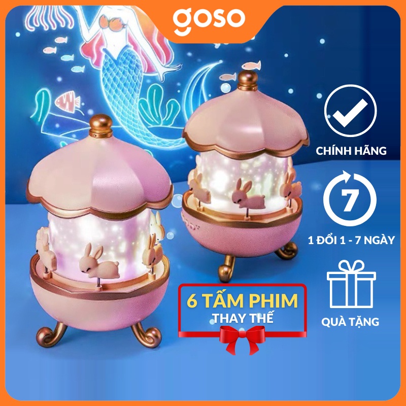 Đèn Ngủ Chiếu Sao Tự Xoay 3D, Đèn Ngủ Ngàn Sao Xoay Tự Động Đẹp Huyền Ảo