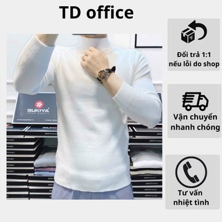Áo Len cổ lọ , Áo Nỉ Chất Vải Co Dãn Kiểu Dáng Hàn Quốc Cao Cấp