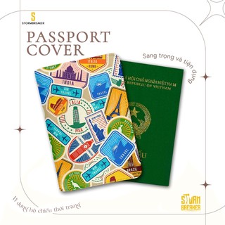 Bao Da Hộ Chiếu - Ví Đựng Passport Du Lịch ( in tên cá nhân ) Stamp - LT004 STORMBREAKER