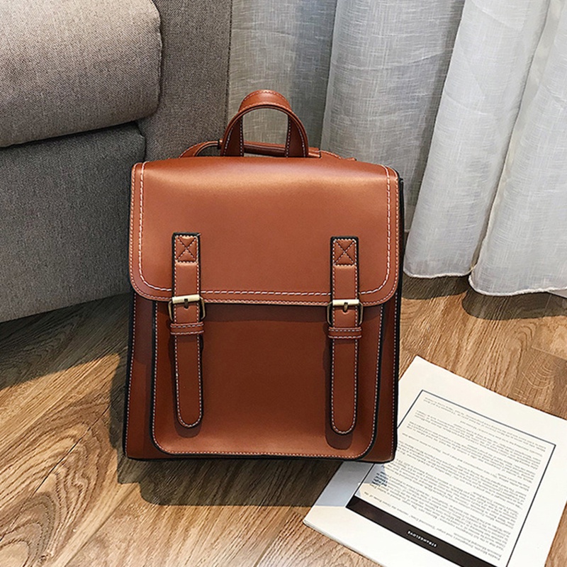 Balo da PU IELGY phong cách preppy thời trang cho nữ